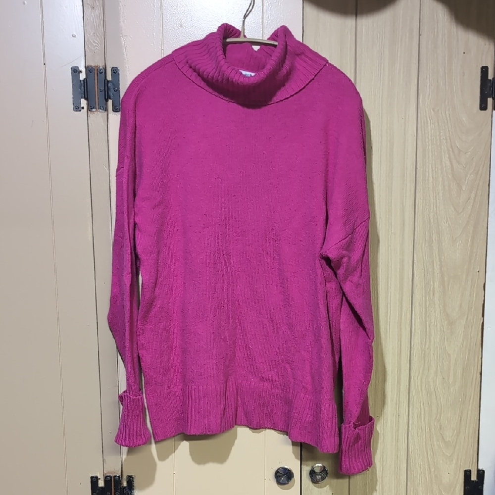 Old Navy Fuchsia Cowl Neck Sweater